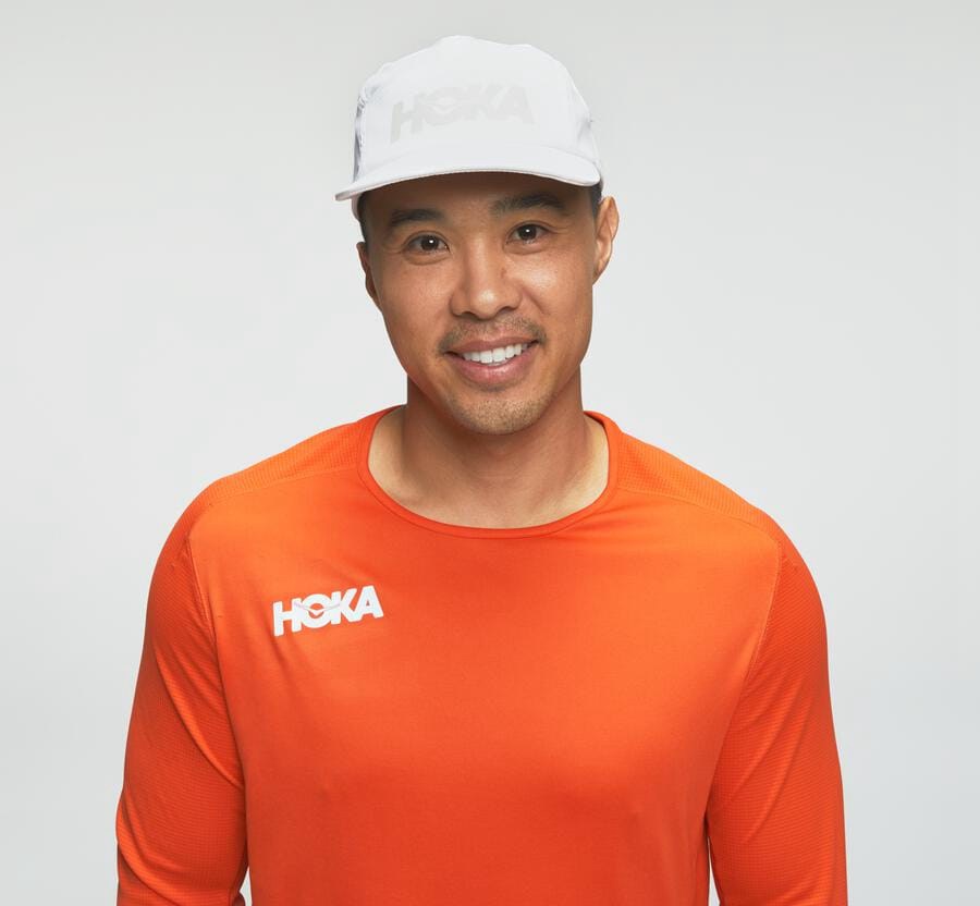 Hoka One One Top Heren - Performance 3/4 Mouw - Oranje - MG4201765